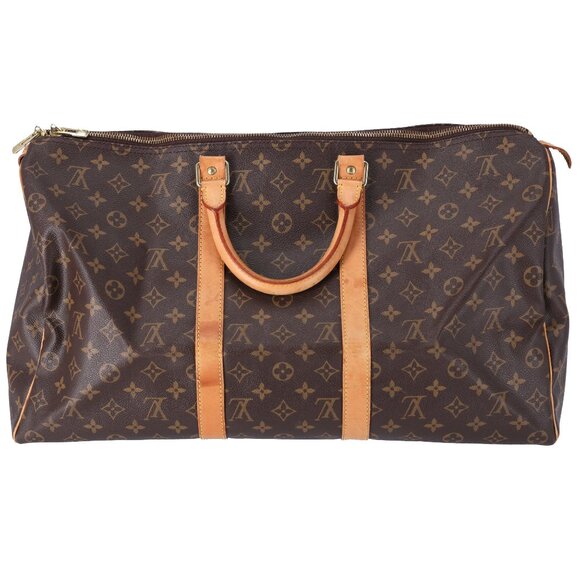 Louis Vuitton Monogram Keepall 50 Travel Boston Bag M41426 LV Duffle - Picture 7 of 15